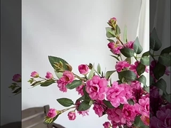 กาเมลเลีย ดอกไม้ประดิษฐ์ ดอกไม้ประดิษฐ์กาเมลเลียหลายหัว