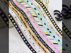 10 มม สินค้าใหม่ สถานที่ฮาโลวีน บรรยากาศ หอมผีแมงมุม แคนดี้ Trick Maker Ribbon บรรยากาศ