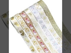 หนังสลักคริสต์มาสทอง สร้อยกุหลาบคริสต์มาส ต้นไม้คริสต์มาส ลายไม้ประดับ