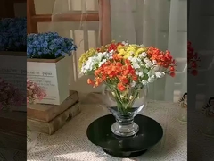 มินิ ดาวฟ้าลายมือ สีฤดูใบไม้ผลิ ดาวดาว ดอกไม้จําลอง ดอกไม้ปลอม