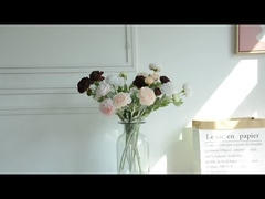 สไตล์นอร์ดิก สไตล์สูง 3 หัวลูตัสรูปพันดอกไม้เทียมบ้านห้องนั่งเล่น