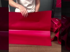 20 ชิ้นกระดาษบรรจุดอกไม้สีเดียวกันที่มีเนื้อเยื่อที่ดีและแข็งแรง