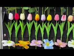ขายดีสุดในต่างประเทศ ดอกไม้เทียม PU tulip การตกแต่งดอกไม้แต่งงาน Amazon ห้องนั่งเล่น