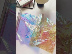 กระดาษห่อดอกไม้สีสัน สีเพชร กระดาษสายรุ้งเลเซอร์ ของหวานเจ็ดสีโปร่งใส