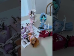 มินิ ช่อดอกไม้เล็กๆ คริสต์มาสและวันวาเลนไทน์ ดอกกุหลาบสบู่ออกแบบกล่องของขวัญเข้าชุดแต่งงาน