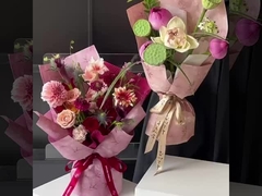 ไม้ยาง Butterfly รูปแบบโบราณ การจัดดอกไม้ DIY กระดาษบรรจุดอกไม้