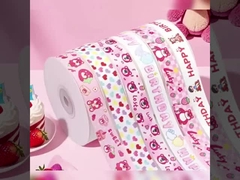 ริบอนวันเกิดหมีสตรอเบอรี่