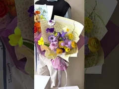 กระดาษบรรจุดอกไม้แมท Phalaenopsis วันแม่ กระดาษบรรจุดอกไม้พับแบบพิมพ์กันน้ํา