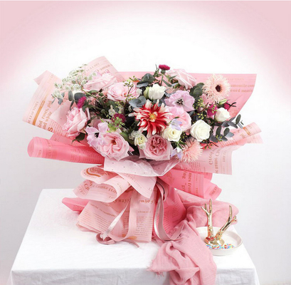 ซื้อ หนังสือพิมพ์วินเทจกระดาษห่อดอกไม้กันน้ำสำหรับช่อดอกไม้ online manufacture