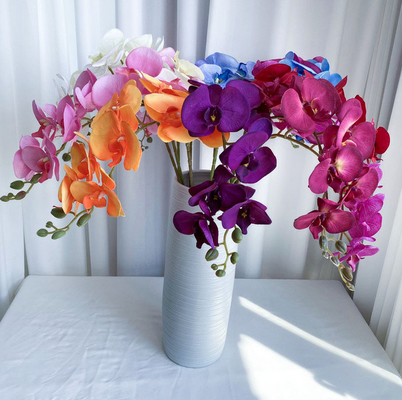 ราคาดี Natural Real Touch Latex Moth Orchid ตกแต่งดอกไม้ประดิษฐ์ Butterfly Orchid ออนไลน์