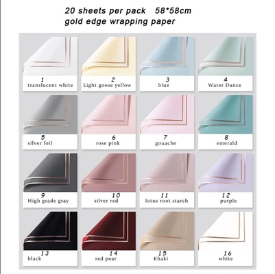 ซื้อ การบรรจุของขวัญ พนักงานดอกไม้ กล่องกระดาษบรรจุ กลอนดอร์ บอร์เดอร์ โรส สไตล์เกาหลี ครึ่งโปร่งใส online manufacture