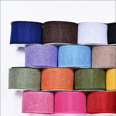 ซื้อ สาย Burlap Ribbons Roll สําหรับการผูกของขวัญใน 63 มิลลิเมตร 10 ยาร์ด online manufacture