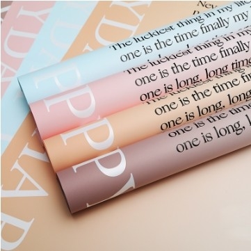 ซื้อ กระดาษม้วนดอกไม้สองสีสองด้าน มีลายอังกฤษแบบสลายกันน้ําและทนทาน online manufacture