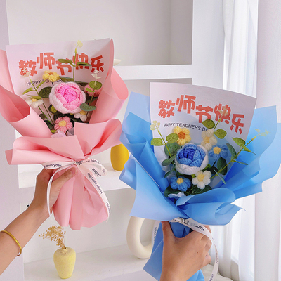 ซื้อ วันครู เฉพาะดอกกุหลาบ สีกุหลาบ ทําด้วยมือ ของขวัญดอกไม้ผูก สีกุหลาบ สีกุหลาบที่ดูจริงสําหรับครู การผลิตออนไลน์