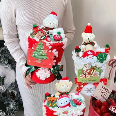 ซื้อ กล่องดอกไม้หุ่นคริสต์มาสต์ เพลสช์ สร้างสรรค์ของขวัญหุ่นหิมะ สําหรับแฟน สําหรับคืนคริสต์มาส การผลิตออนไลน์