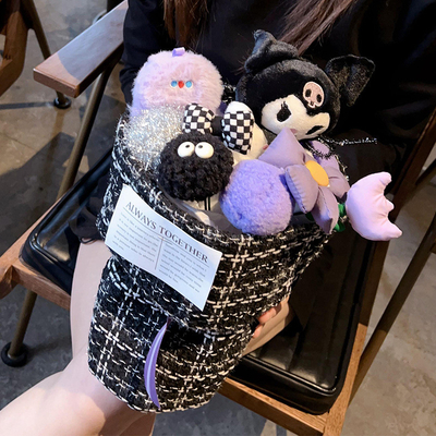 ราคาดี ของขวัญฮาโลวีน ดุ๊กตาดอกไม้คูโรมิ ผ้าใบเสร็จ ดุ๊กตาพลาช หัวกระเทียม การ์ตูน ดุ๊กตาดอกไม้ ของขวัญวันเกิดสําหรับแฟนสาว ออนไลน์