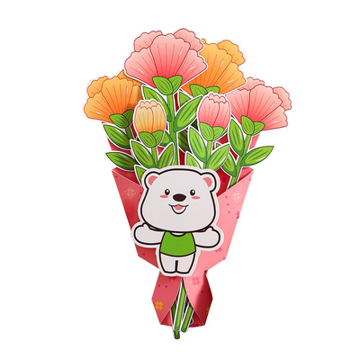 ซื้อ วันแม่ของขวัญ ดอกไม้พวงกุหลาบ, บัตรแสดงความยินดี DIY ชุดกระดาษทําด้วยมือ ดอกไม้พวงกุหลาบสําหรับเด็กอนุบาลที่จะให้แม่ของพวกเขา online manufacture
