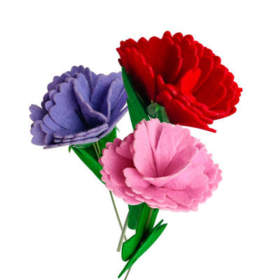 ซื้อ วันแม่ ชุดงานฝีมือดอกไม้ครอบคลุมดอกกรานเนล ดอกไม้สําหรับเด็กอนุบาลของขวัญหลากหลายดอกกรานเนล การผลิตออนไลน์