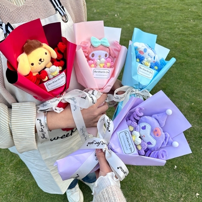 ราคาดี 17x35cm หลากหลายผลิตภัณฑ์เสร็จ ของขวัญดอกไม้ตุ๊กตาสําหรับแฟนและสัตว์ ออนไลน์
