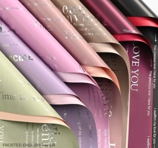 ซื้อ กระดาษบรรจุดอกไม้สองสีอังกฤษกันน้ําสูง online manufacture