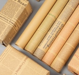 ราคาดี หนังสือพิมพ์อังกฤษเก่า กระดาษ Kraft กระดาษบรรจุดอกไม้ ออนไลน์