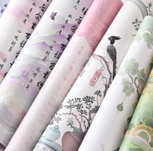 ซื้อ วันวาเลนไทน์ รุ่นโบราณ การวาดภาพน้ํามัน ลูตัส Underglaze ความงาม ดอกไม้ กระดาษบรรจุ online manufacture