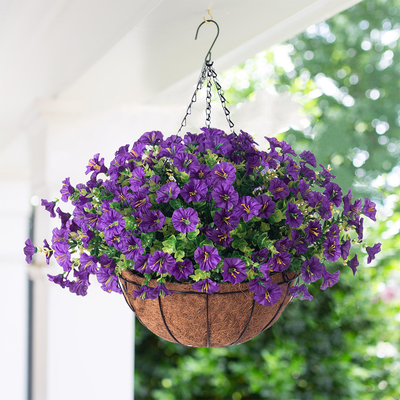 ซื้อ Morning glory ดอกไม้ประดิษฐ์ติดผนังแขวนกระเป๋าสตางค์กลางแจ้ง สวนลานระเบียงตกแต่งสามารถปรับแต่งและรวม online manufacture