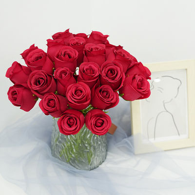 ราคาดี ขายปลีกกุหลาบจําลอง 7 หัวกุหลาบจักรพรรดิกุหลาบมือถือสําหรับบ้าน โรงแรม งานแต่งงาน และตกแต่งห้องประชุม ออนไลน์