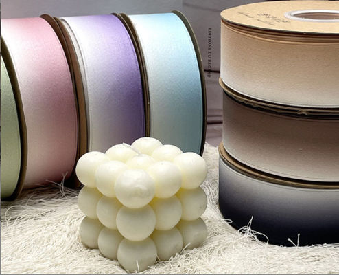 ซื้อ ใหม่ Gradient 1.0cm Ribbon เสื้อผ้า อุปกรณ์เสริม Bow DIY อุปกรณ์เสริม วันเกิด ดอกไม้ เทศกาล กล่องของขวัญ การผลิตออนไลน์