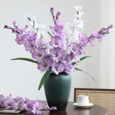 ซื้อ ดอกไม้ประดิษฐ์ชั้นสูง ดอกไม้ประดิษฐ์ gladiolus สาขาเดียว การตกแต่งห้องนั่งเล่นและโต๊ะอาหารในบ้าน การผลิตออนไลน์