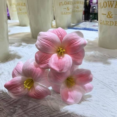 ราคาดี PU สีเทียม tulip เปิดรอยยิ้ม brownie สีเทียม tulip พิชิตงานแต่งงาน สีเทียม tulip การตกแต่ง ออนไลน์