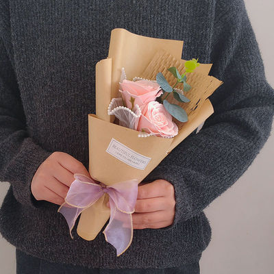 ซื้อ ดอกกุหลาบประดิษฐ์ ดอกน้ํายาใบเดียว ดอกกะหล่ําดอกไม้ตลอดกาล การตกแต่งของขวัญเทศกาล การผลิตออนไลน์