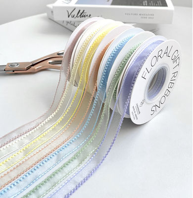 ซื้อ คอร์เรียนเวฟเอดจ์ สนามหิมะ สายไหม ริบบอน ดอกไม้ แพคเกจ DIY วัสดุ ดอกไม้ผูก ดอกไม้ สายประดับที่ทันสมัย การผลิตออนไลน์