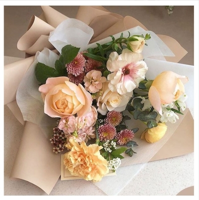 ซื้อ ฟิล์มด้านพอร์ซเลนเรียบ 58*58 ซม. กันน้ำ ฟิล์มมุก DIY กระดาษห่อของขวัญม้วน ห่อดอกไม้ กระดาษด้านฝ้า online manufacture