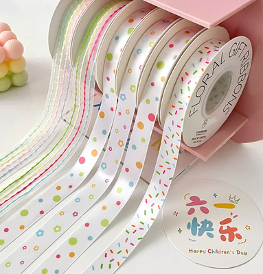ซื้อ สีขาว/สีที่กำหนดเอง วันเด็กสากล ลูกอม โกโก้ ริบบิ้น ดอกไม้ ช่อดอกไม้ โบว์ผูกดอกไม้ งานฝีมือ DIY วัสดุ online manufacture