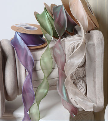 ซื้อ วัสดุ DIY ทําด้วยมือ เทปบัวสีดําและเนื้อเยื่อไหมที่สร้างโดยมนุษย์ สายหางปลาสําหรับบรรจุดอกไม้สด การผลิตออนไลน์