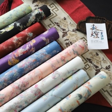 ซื้อ กระดาษห่อของขวัญลายดอกไม้ DIY ลายพื้นผิวชุด Dunhuang ขนาด 57*57 ซม. สำหรับห่อของขวัญที่ไม่เหมือนใคร online manufacture