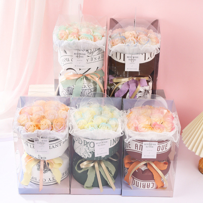 ซื้อ กลิ่นหอมโรแมนติกเล็ก ๆ ดอกไม้สีชมพูสีสบู่ เทศกาล Qixi วันวาเลนไทน์ ของขวัญวันเกิด วันของผู้หญิง ดอกไม้สีสบู่ online manufacture