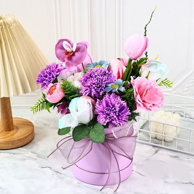 ซื้อ กล่องของขวัญดอกไม้สบู่ผสม กล่องของขวัญดอกไม้สบู่ การผลิตออนไลน์