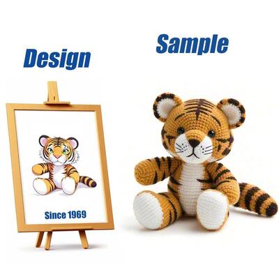 ซื้อ ของเล่น Amigurumi Crochet Plush Custom, OEM 11-30 ซม. ของเล่นครีมอ่อนที่มีการรับรอง CE/EN71/CPC/ASTM การผลิตออนไลน์