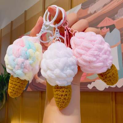 ซื้อ ผ้าพันคอผ้าหอมผ้าใบ ไอศกรีม crochet สัตว์ Plush ตุ๊กตา Super Soft ของขวัญเล็ก Keychain Pendant สวยงาม Clip Machine ตุ๊กตา การผลิตออนไลน์