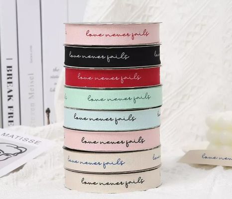 ซื้อ โพลีเอสเตอร์แต่งงานลวดลายห่อของขวัญริบบิ้นม้วน 25mmX45Y สำหรับตกแต่ง การผลิตออนไลน์