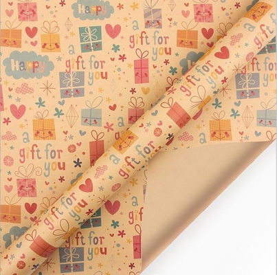ซื้อ กระดาษห่อของขวัญคริสต์มาสสีน้ำตาลแบบมัลติฟังก์ชั่น 50X70CM online manufacture