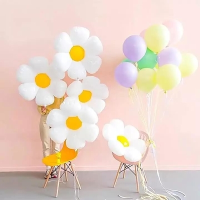 ราคาดี Ins สไตล์น่ารักเดซี่ดอกไม้รูปร่างฟอยล์ลูกโป่ง Globos ของตกแต่งงานปาร์ตี้ ออนไลน์