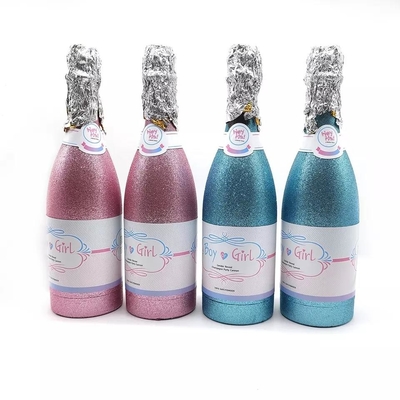 ราคาดี ขายส่งสีฟ้าและสีชมพูอากาศบีบอัดเพศเปิดเผยแชมเปญ confetti cannon shooter babyshowe ออนไลน์