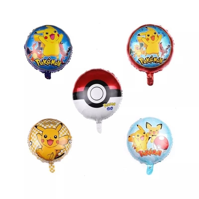 ราคาดี 18 นิ้ว Hot poke-mon Pocket Monster ตัวการ์ตูน Poke-mon บอลลูน Pika-chu ฟอยล์บอลลูนฮีเลียม Party Decoration ออนไลน์