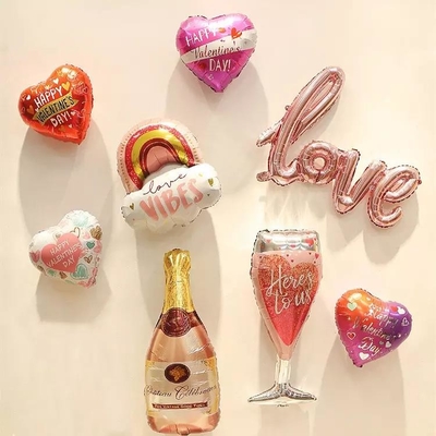 ราคาดี ขายส่ง 18 นิ้วรูปหัวใจฟอยล์บอลลูนงานแต่งงานตกแต่งบอลลูน Love บอลลูนสำหรับ Party ออนไลน์