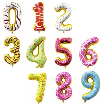ราคาดี ขายส่งใหม่ร้อนการออกแบบ32นิ้วบอลลูน0-9จำนวนลูกโป่งโดนัทฟอยล์บอลลูนงานเลี้ยงวันเกิดของตกแต่งBall ออนไลน์