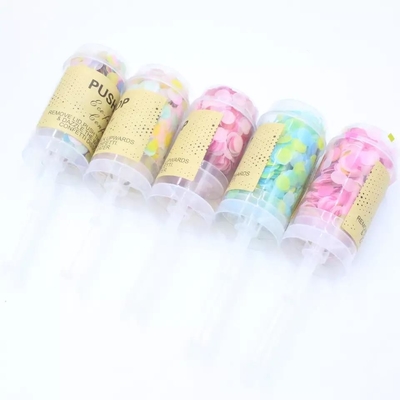 ราคาดี ขายส่งมือถือ Confetti ดอกไม้ไฟ Party Poppers Push Pop Poppers Confetti Cannon สำหรับงานปาร์ตี้สละโสด Confetti Wedding ออนไลน์
