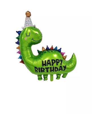 ราคาดี ลูกโป่งฟอยล์ไดโนเสาร์ขนาดใหญ่พองการ์ตูนสัตว์รอบ Dino ฟอยล์บอลลูนสำหรับของเล่นเด็ก Party ออนไลน์